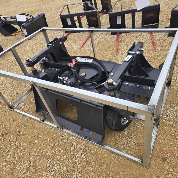 #8084 • NEW LANDHONOR SKID STEER 72" POWER RAKE