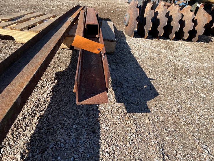 #6078-•-pallet-of-assorted-steel-beams-image-3