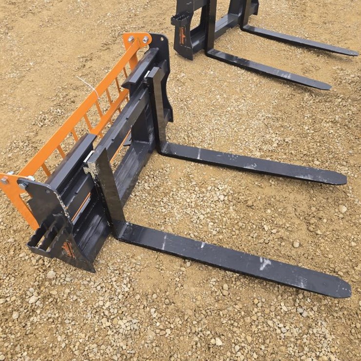 #8076 • NEW SKID STEER PALLET FORKS- 4000 LB RATING