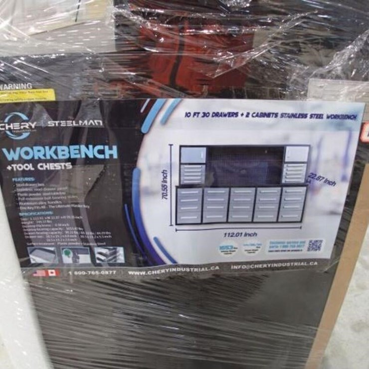 UNUSED Steelman 10 Ft Stainless Steel Garage