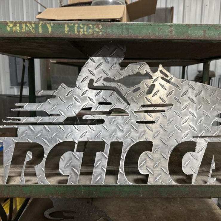 #8057 • ARCTIC CAT SNOWMOBILE ALUMINUM SIGN