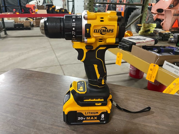 #2296-•-dewalt-compatible-20-volt-cordless-hammer-drill-and-battery-(pr11)-image-3