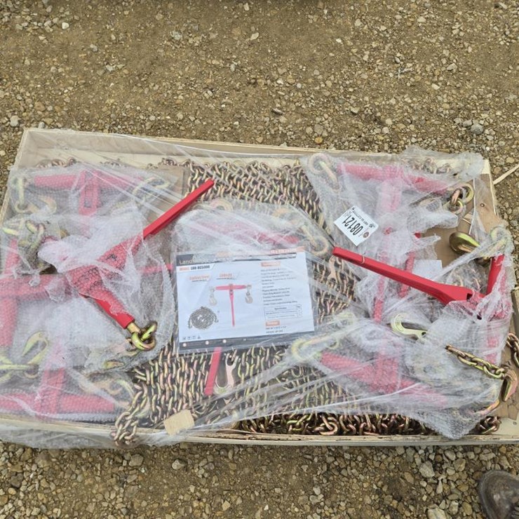 #8121 • NEW LANDHONOR 5400LB RATCHET BINDERS & G70 CHAINS