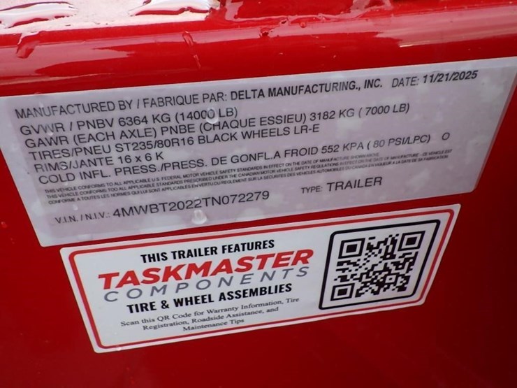 2026-delta-7'x20'-t/a-tilt-deck-trailer-image-20