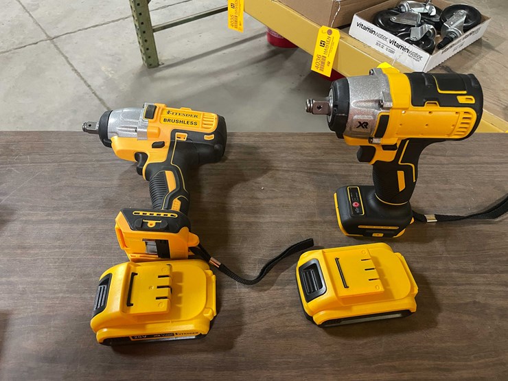 #2293-•-(2)-20-volt,-1/2"-cordless-impacts-with-batteries-(pr11)-image-1