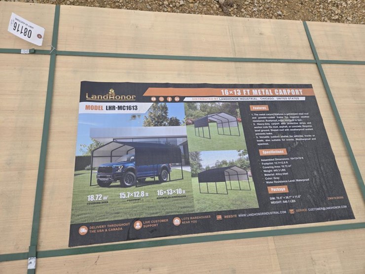 #8116-•-new-landhonor-16'-x-13'-metal-carport-image-1
