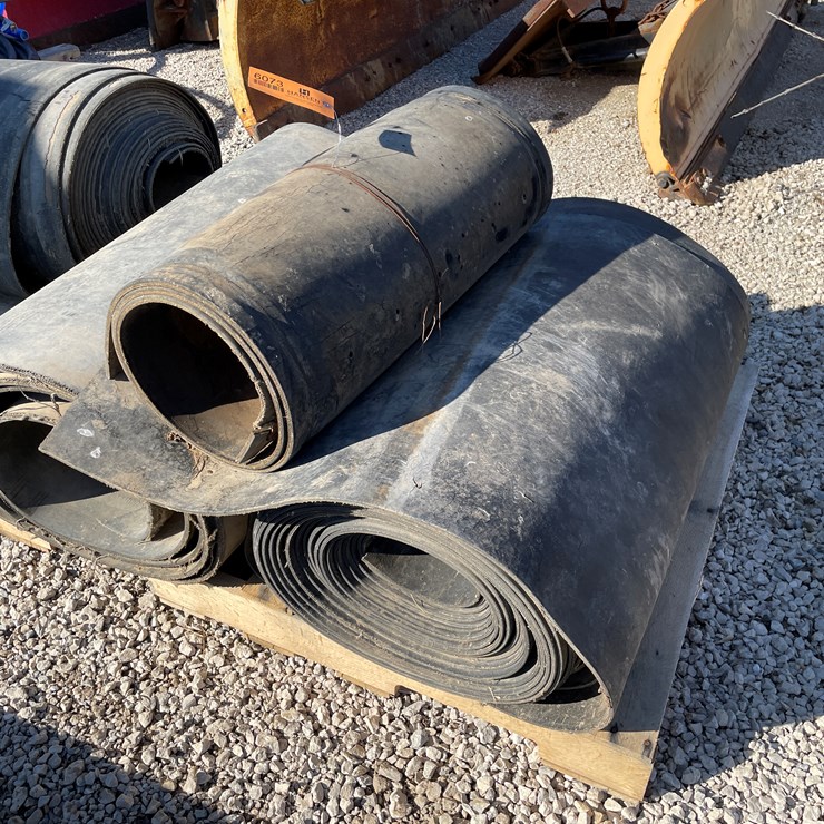 #6073 • (2) Pallets of Rubber Belting