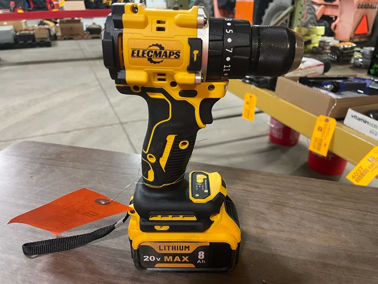 #2296-•-dewalt-compatible-20-volt-cordless-hammer-drill-and-battery-(pr11)-image-1