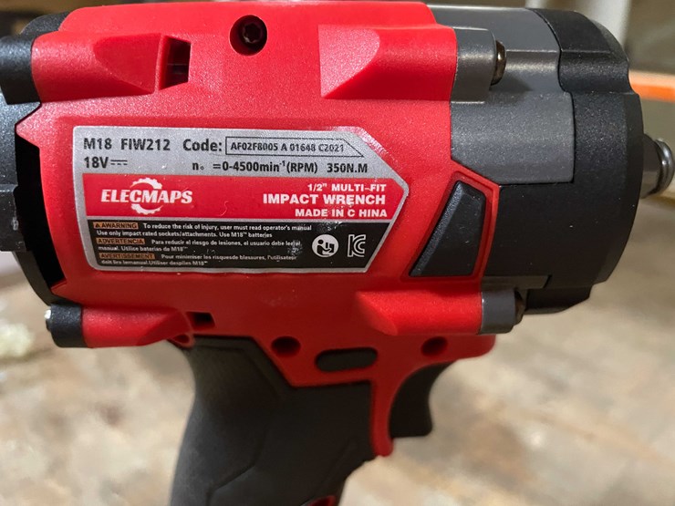 #2307-•-milwaukee-compatible-18-volt-cordless-1/2"-impact-and-8ah-battery-(pr11)-image-5