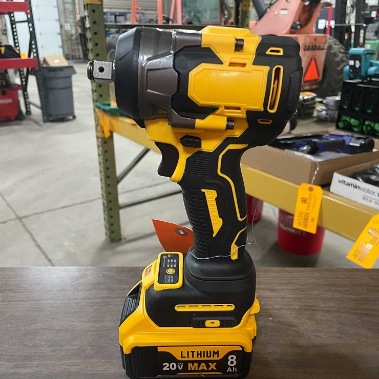 #2297 • DeWalt Compatible 20 Volt 1/2" Cordless Impact With 8ah Battery (PR11)