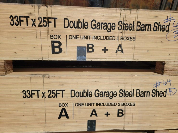 (1)-kj-33ft-x-25ft-double-garage-steel-barn-shed-model:-k3325-image-4