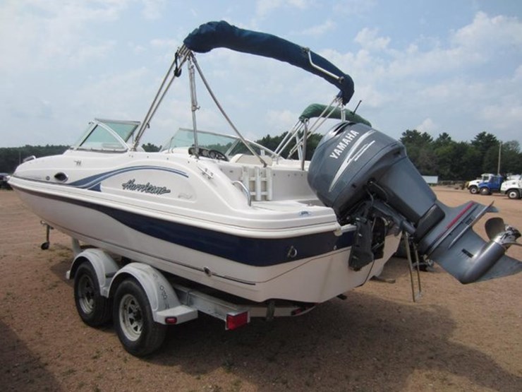 #1206-•-2002-godfrey-hurricane-20'-boat-&-trailer-(has-il-title)-(mount-prospect,-il)-image-3