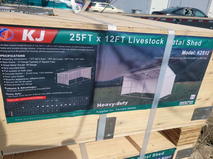 (1)-kj-25ft-x-12ft-livestock-metal-shed-model:-k2512-image-2