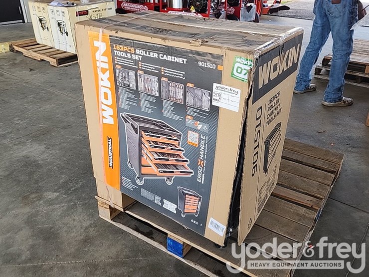 unused-wokin-6-drawer-roll-around-tool-center-c/w-163pc-tool-kit-image-2