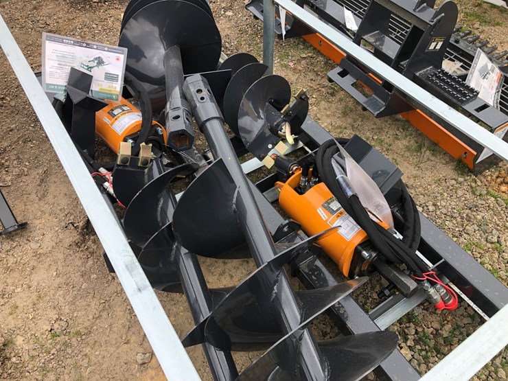 #87-•-(2)-sets-of-skid-steer-post-hole-augers-image-2