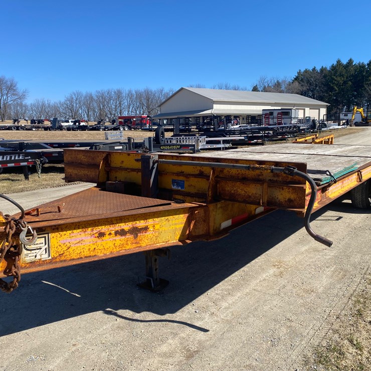 #1270 • 1996 CZ Deck Over Pintle Equipment Trailer (Has WI Title) (Helenville, WI)