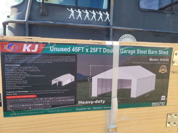 (1)-kj-double-garage-steel-barn-shed-model:-k4525-image-3