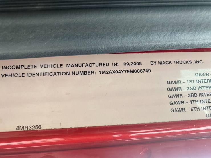 #1145-•-2009-mack-gu713-semi-tractor-(has-wi-title)-(mosinee,-wi)-image-92