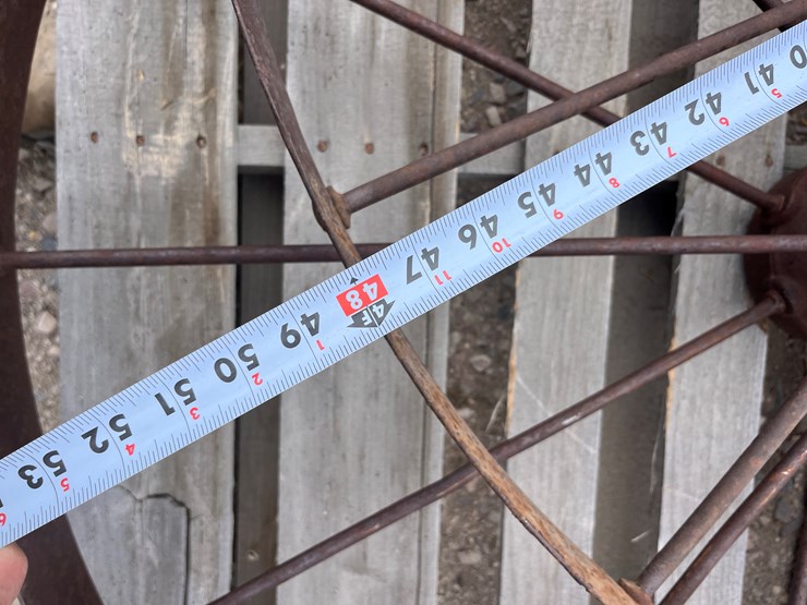 #2001-•-2-large-antique-rake-wheels-image-9