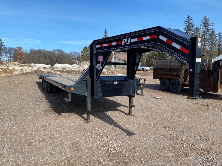 #1114-•-2019-pj-jy322-32'-flatbed-gooseneck-trailer-(has-wi-title)-(colfax,-wi)-image-3