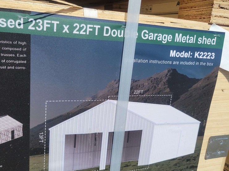 (1)-kj-23ft-x-22ft-double-garage-metal-shed-model:-k2223-image-4