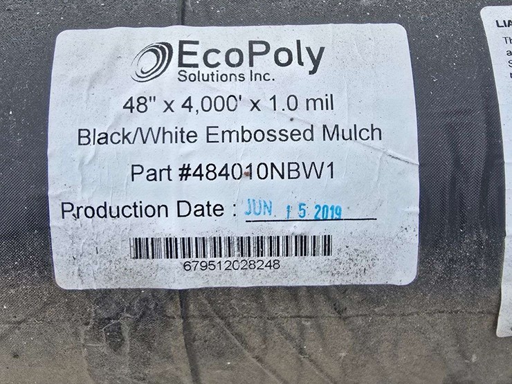 ecopoly-48"x4000;x1.0-mil-black/white-embossed-mulch---odesssa,-wa-image-3