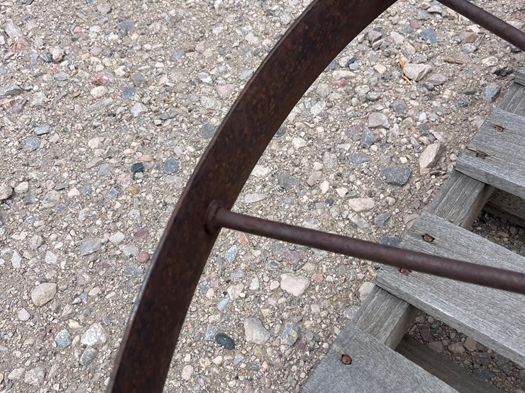 #2001-•-2-large-antique-rake-wheels-image-7
