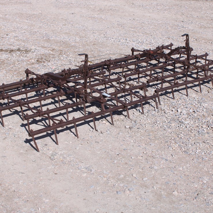 #2052 • TWO 5ft Sections Of Spike Harrows With Evener