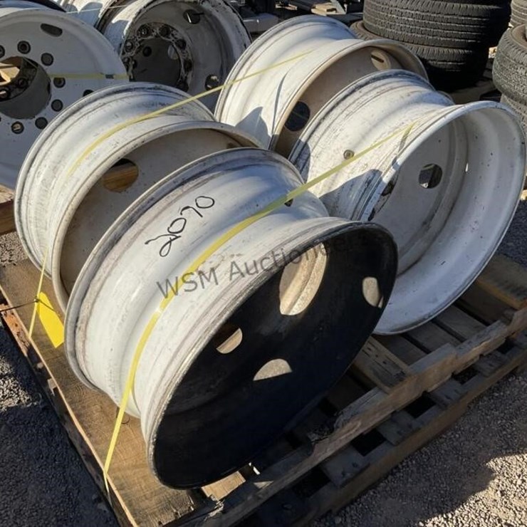 (4) 22.5 X 9.00 STEEL WHEELS