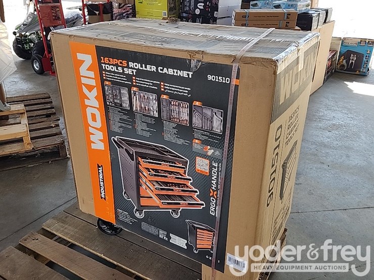 unused-wokin-6-drawer-roll-around-tool-center-c/w-163pc-tool-kit-image-3