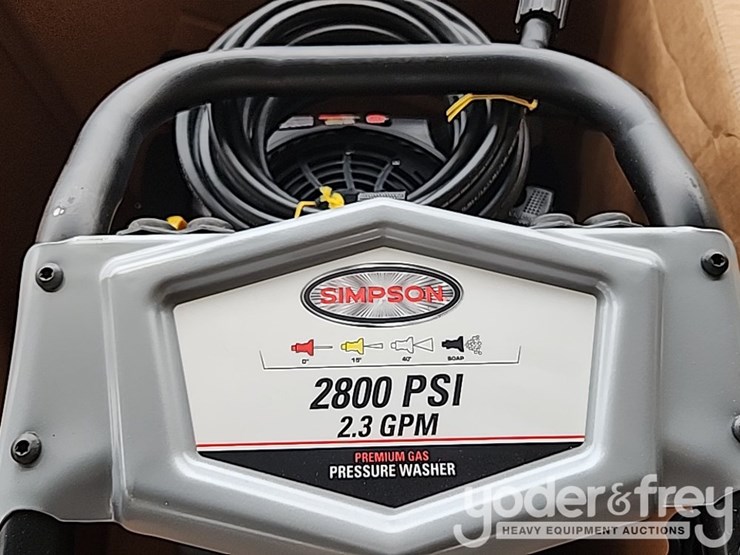 unused-2800-psi-simpson-pressure-washer-c/w-kohler-engine-image-5