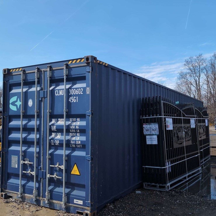 BLUE - 40 Foot One Way Shipping Container Single Door - CLNU300602