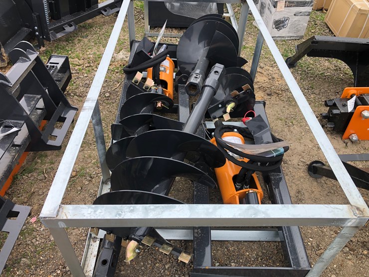 #87-•-(2)-sets-of-skid-steer-post-hole-augers-image-1