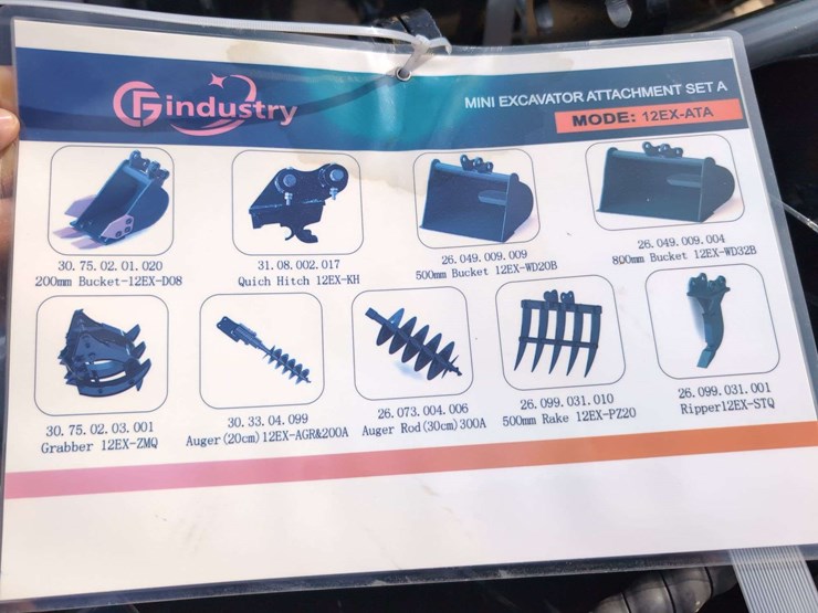 9-piece-cfg-industry-mini-excavator-attachments-set-a---(12ex-ata)-image-3