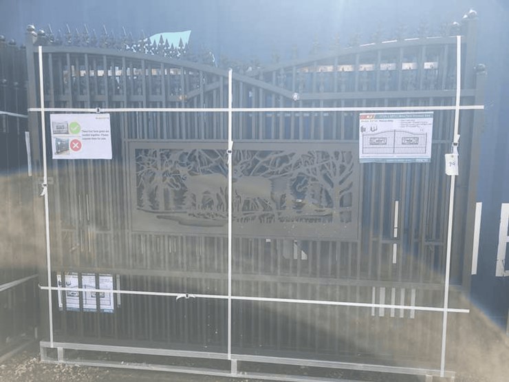 (1)-kj-7ft-x-20ft-metal-farm-driveway-gate-(deer-motif-style)-image-1