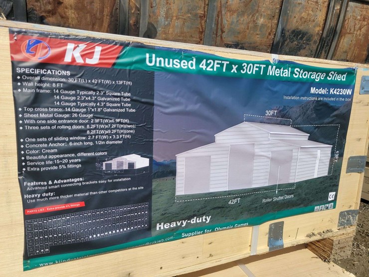 (1)-kj-42ft-x30ft-metal-storage-shed-model:-k4320w-image-3