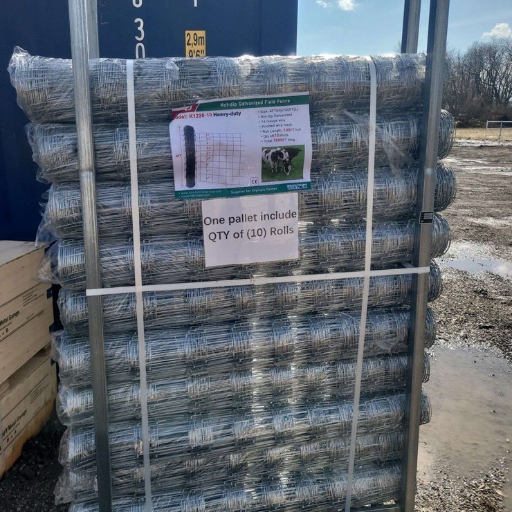 (10) 4Ft x 100Ft Rolls Hot-Dip Galvanized Field Fence Model: K1230-10