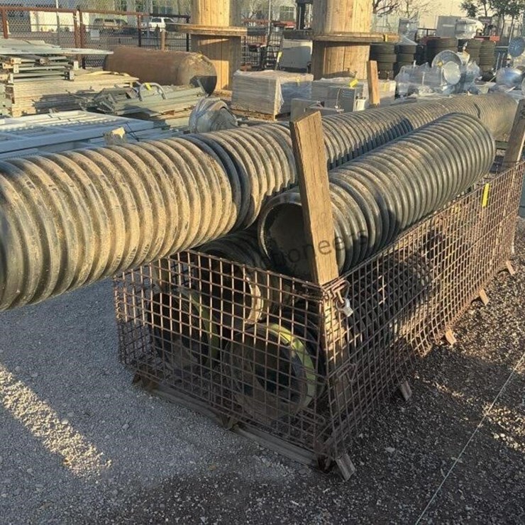 BASKET OF ASSORTED 12 INCH CORRUGATED PIPE
