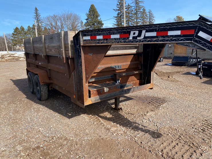 #1116-•-2011-pj-14'-gooseneck-dump-trailer-(has-wi-title)-(colfax,-wi)-image-4