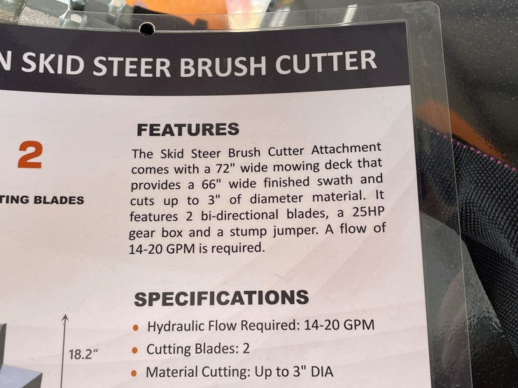 #4320-•-unused-2026-wolverine-skid-steer-brush-cutter-attachment-image-4