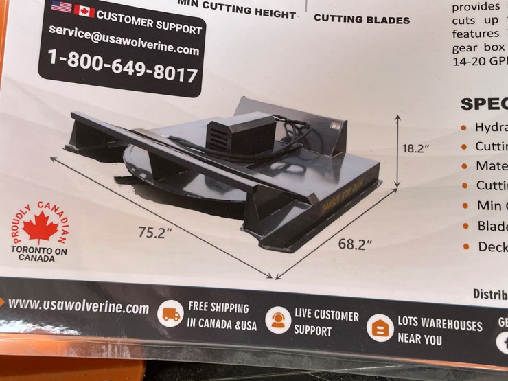 #4318-•-unused-2026-wolverine-skid-steer-brush-cutter-attachment-image-3