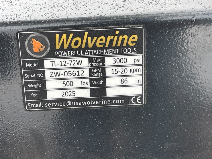#4312-•-unused-2026-wolverine-skid-steer-hydraulic-rotary-tiller-attachment-image-13