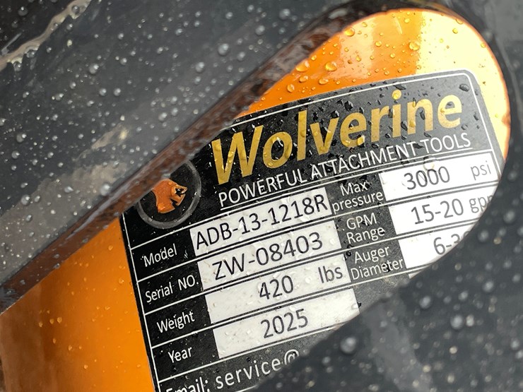 #4360-•-unused-2026-wolverine-skid-steer-auger-drive-and-bit-attachment-image-14