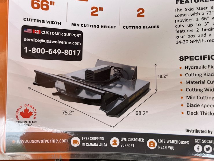 #4319-•-unused-2026-wolverine-skid-steer-brush-cutter-attachment-image-3