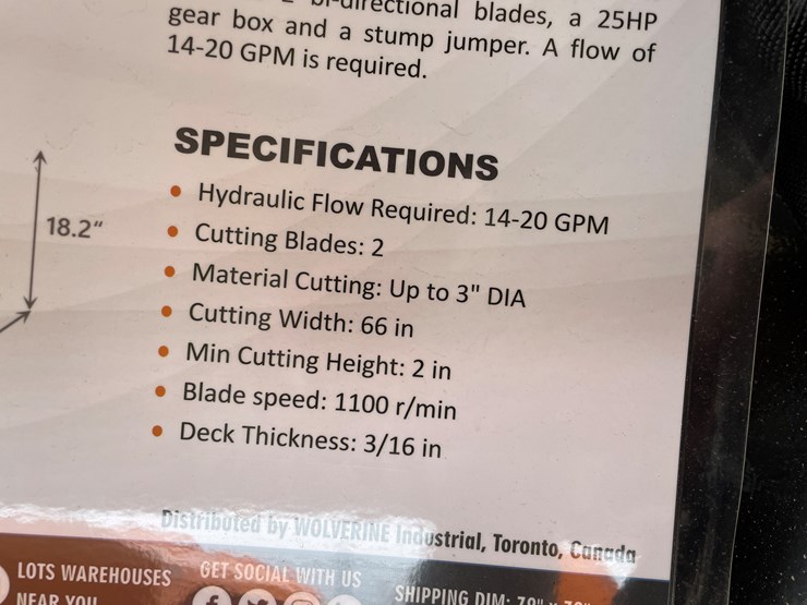 #4321-•-unused-2026-wolverine-skid-steer-brush-cutter-attachment-image-5