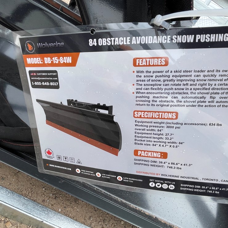 #4351 • Unused 2026 Wolverine Skid Steer Dozer Blade