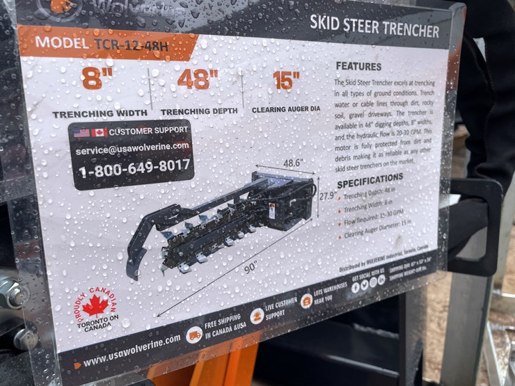 #4324-•-unused-2026-wolverine-skid-steer-trencher-attachment-image-1