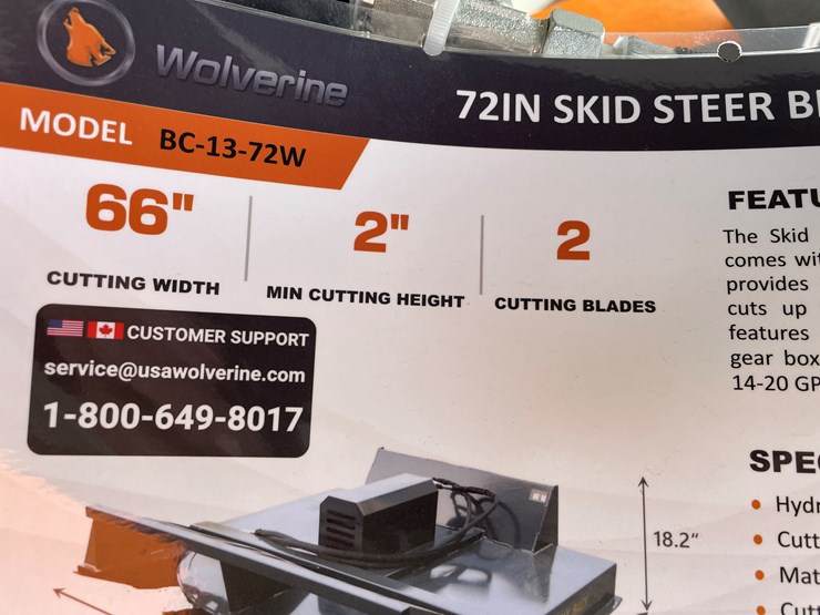 #4321-•-unused-2026-wolverine-skid-steer-brush-cutter-attachment-image-2