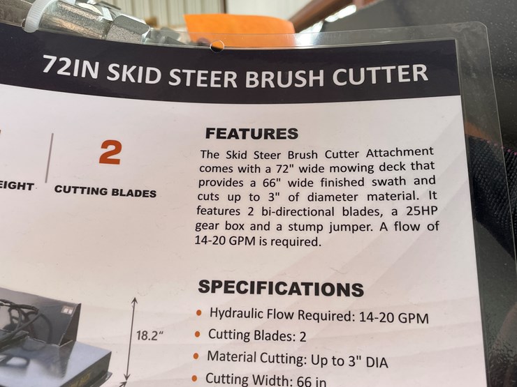 #4318-•-unused-2026-wolverine-skid-steer-brush-cutter-attachment-image-4