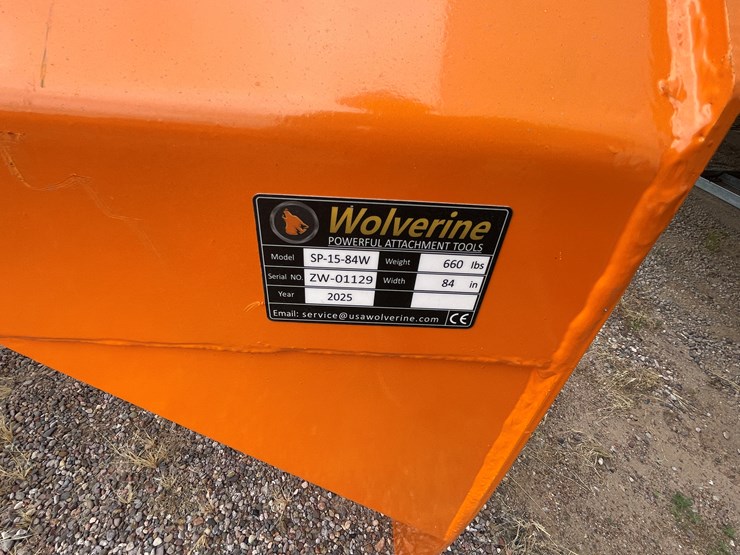 #4354-•-unused-2026-wolverine-skid-steer-snow-pusher-image-3